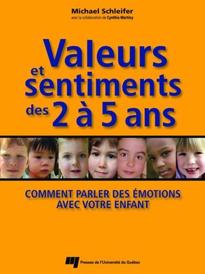 cover image of Valeurs et sentiments des 2 à 5 ans